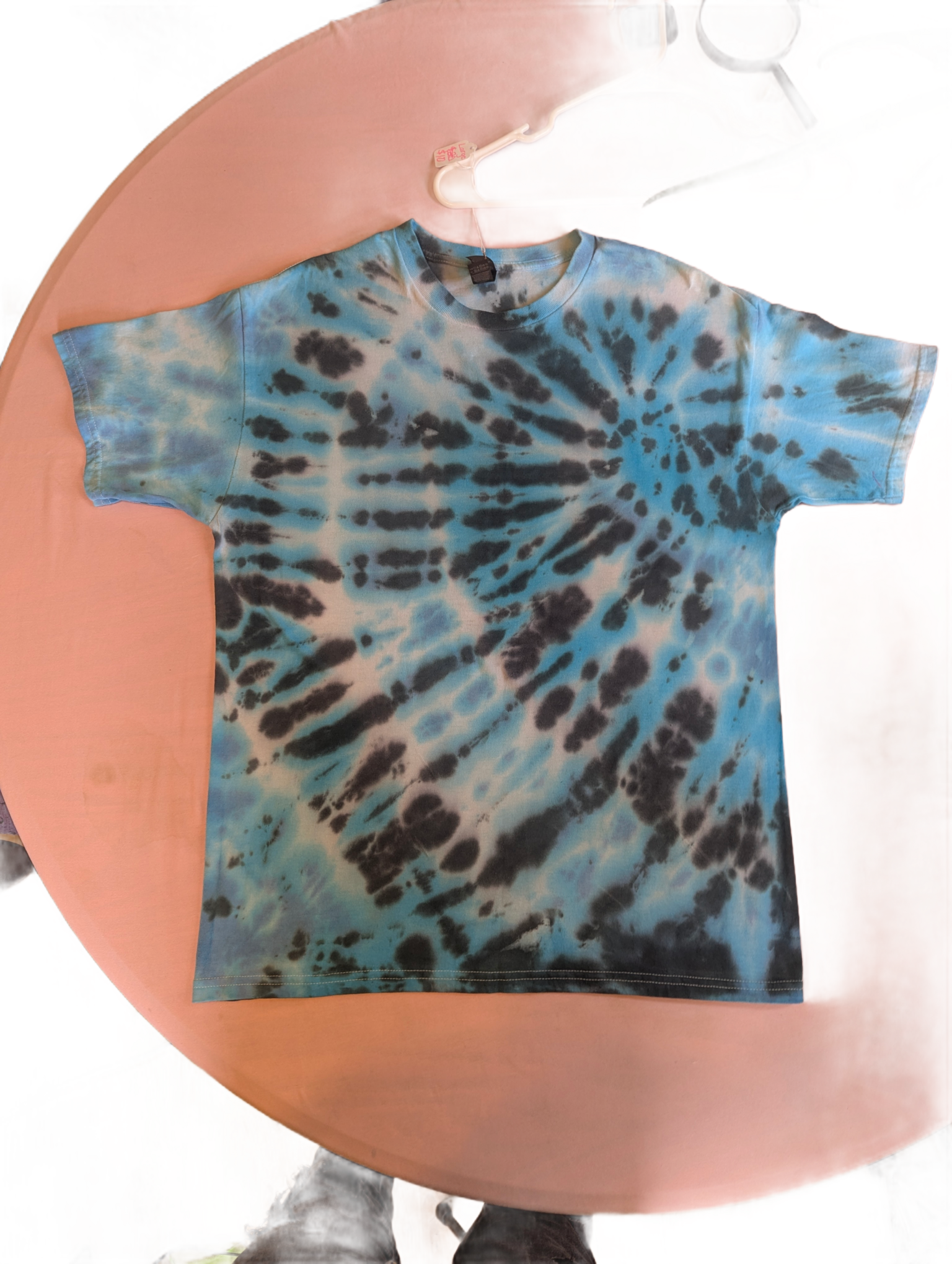 Pastel Lavender, Mint & Yellow Spiral Tie-Dye Tee
