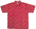 เสื้อเชิ้ตผ้าไหมไทยลายช้างสีแดง – คัดสรรจากประเทศไทย