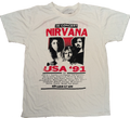Nirvana USA '91 In Concert Tour T-Shirt – White