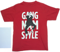 PSY Gangnam Style Red T-Shirt – Front & Back Graphic