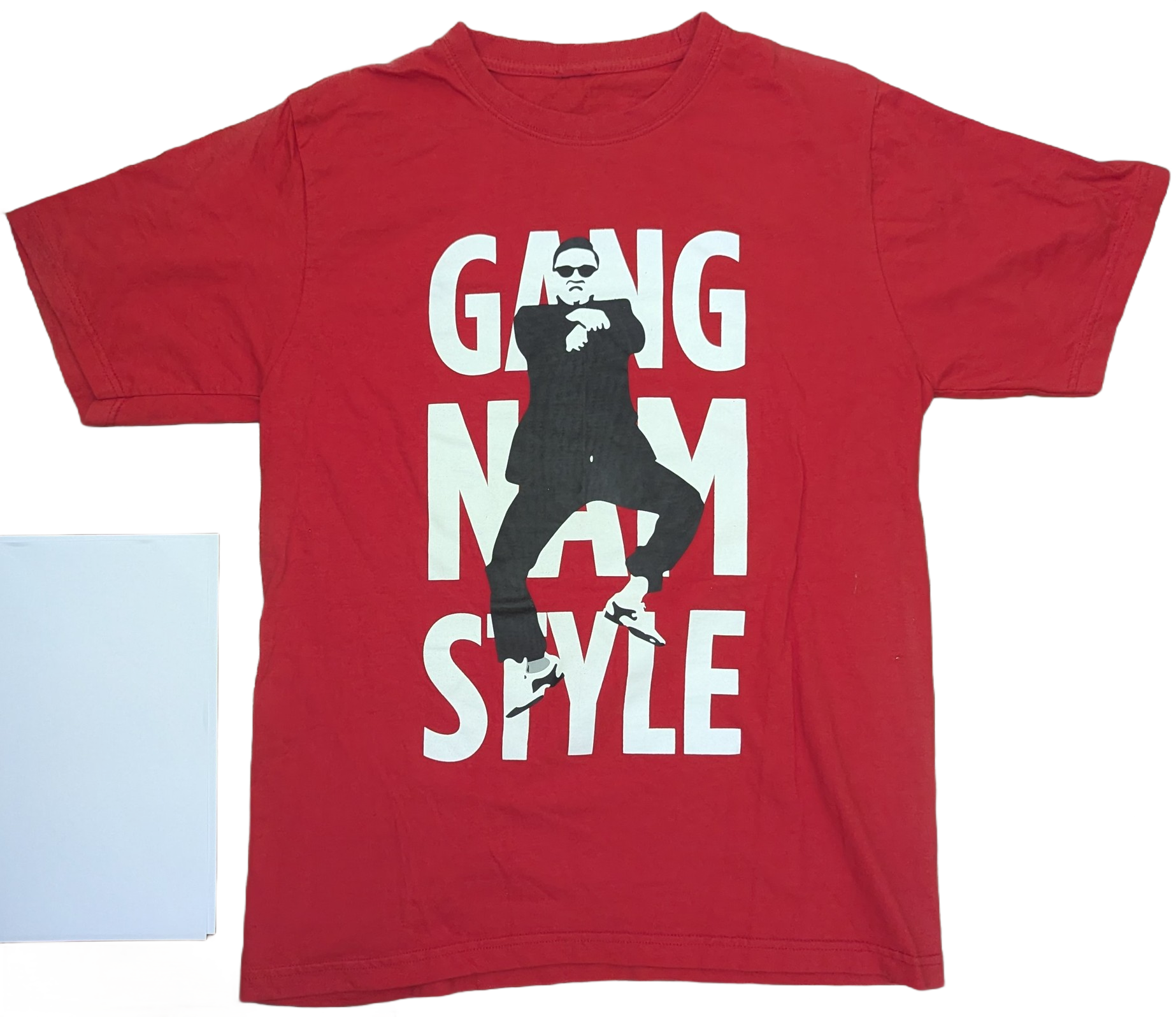 PSY Gangnam Style Red T-Shirt – Front & Back Graphic
