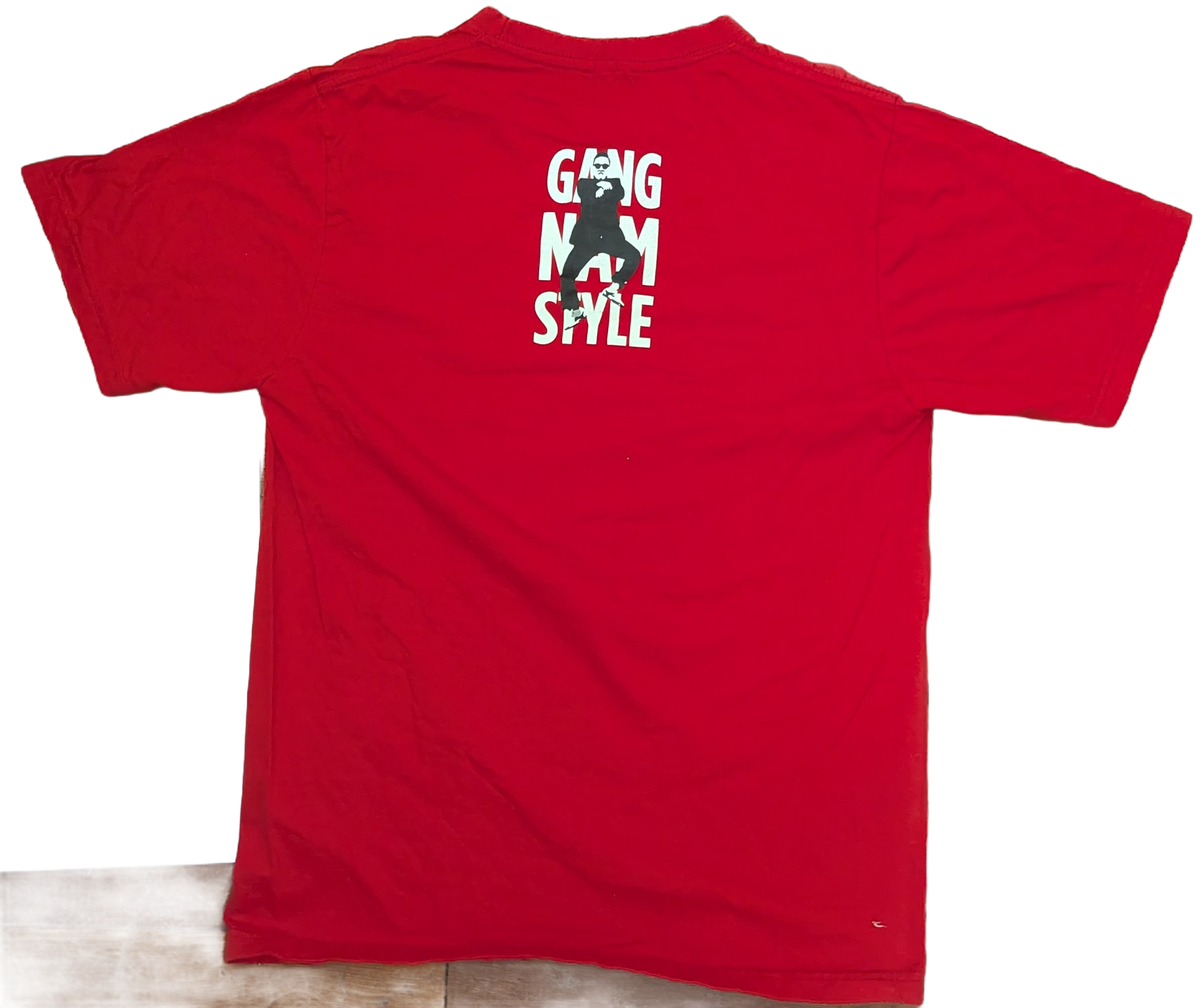 PSY Gangnam Style Red T-Shirt – Front & Back Graphic