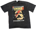 David Bowie & Queen "Under Pressure" Comic Book Acid Wash T-Shirt