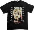 Kurt Cobain 1967–1994 Film Strip Memorial Acid Wash T-Shirt – Charcoal