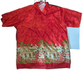 เสื้อเชิ้ตแขนสั้นผ้าไหมไทยสีน้ำเงินรอยัลบลู – คัดเลือกด้วยมือในประเทศไทย