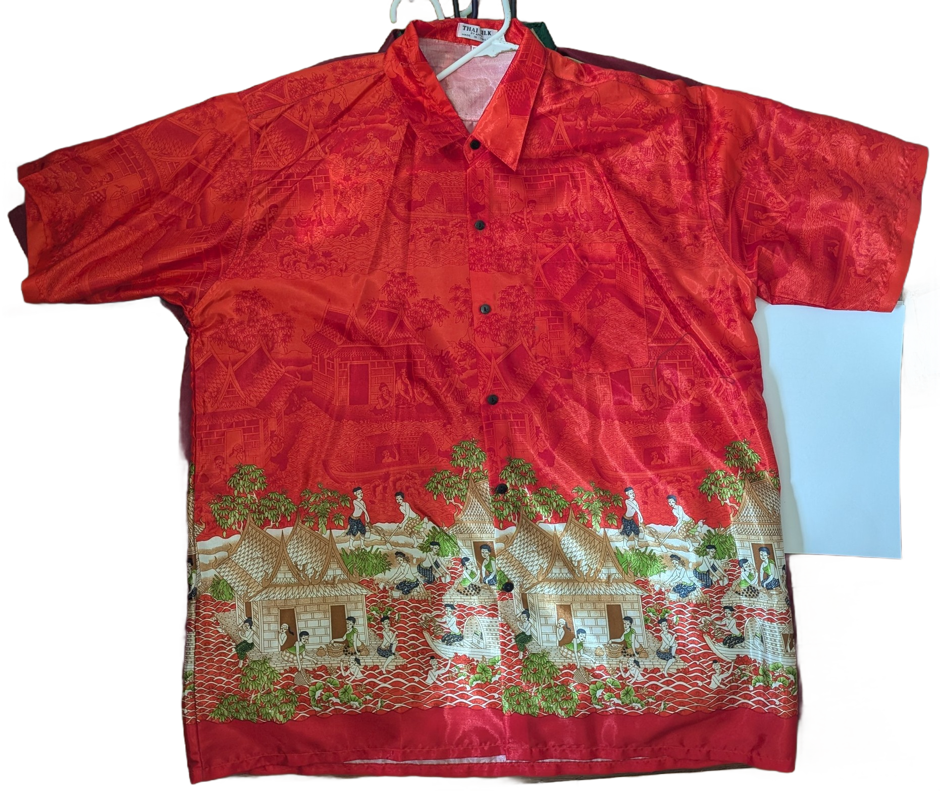 Royal Blue Thai Silk Short Sleeve Shirt – Hand Selected in Thailand