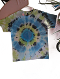 Blue & Green Bullseye Tie-Dye Tee