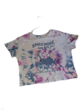 เสื้อยืดมัดย้อม Smile More Bear ทรงครอป