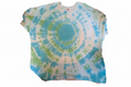 เสื้อครอปมัดย้อมลายเกลียว - สีน้ำเงินและเขียว