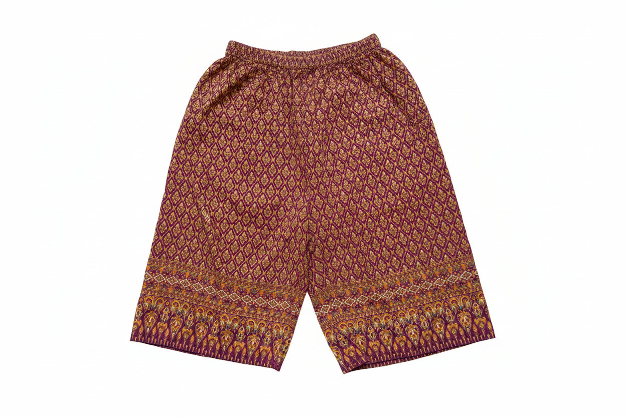 Thai Cotton Shorts – Diamond Pattern | Hand Selected in Thailand