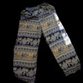 Navy & Gold Elephant Stripe Thai Dance Pants – Hand Selected in Thailand