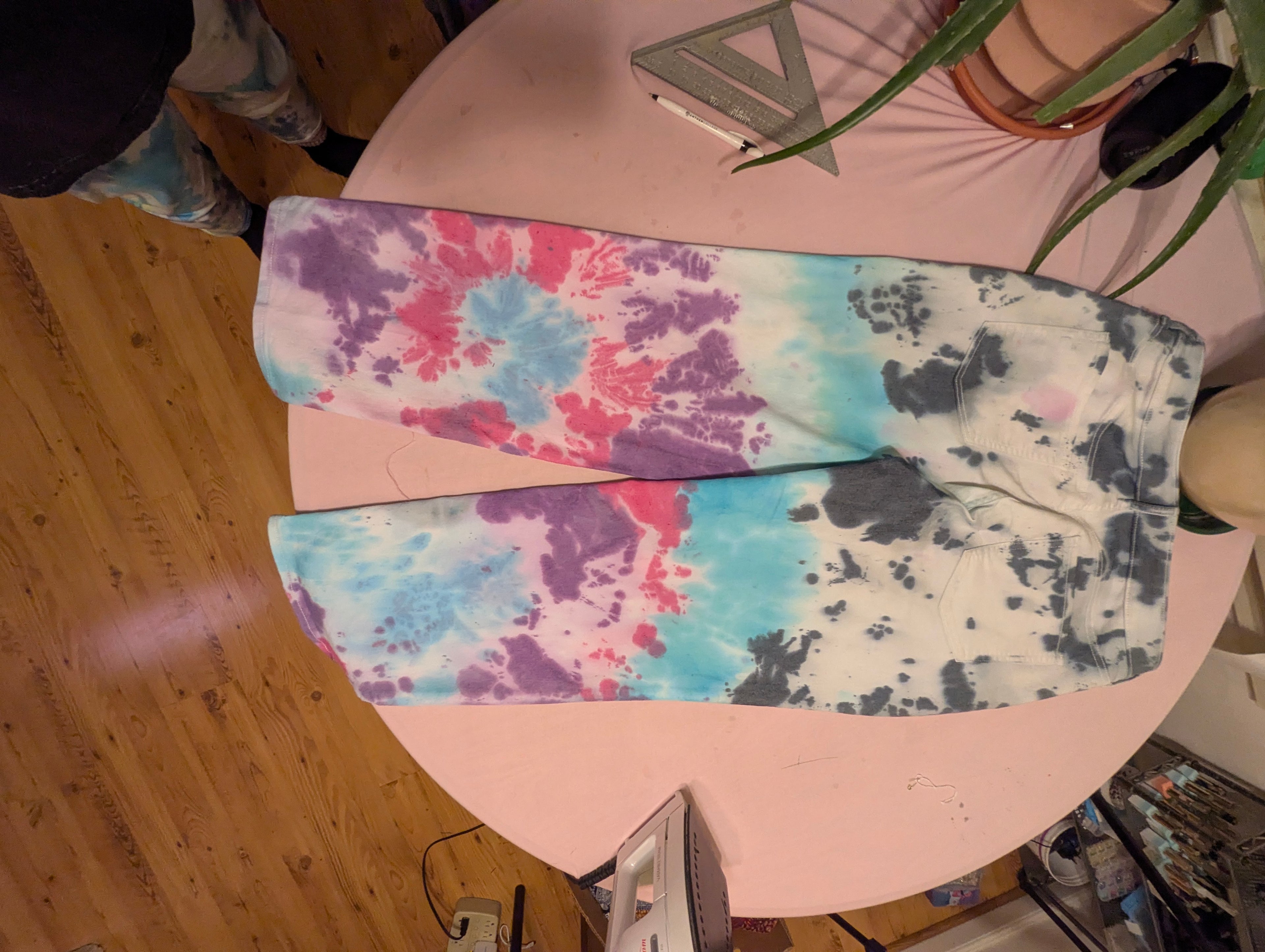 Tie-Dye Jeans No. 2 – Blue, Pink & Purple
