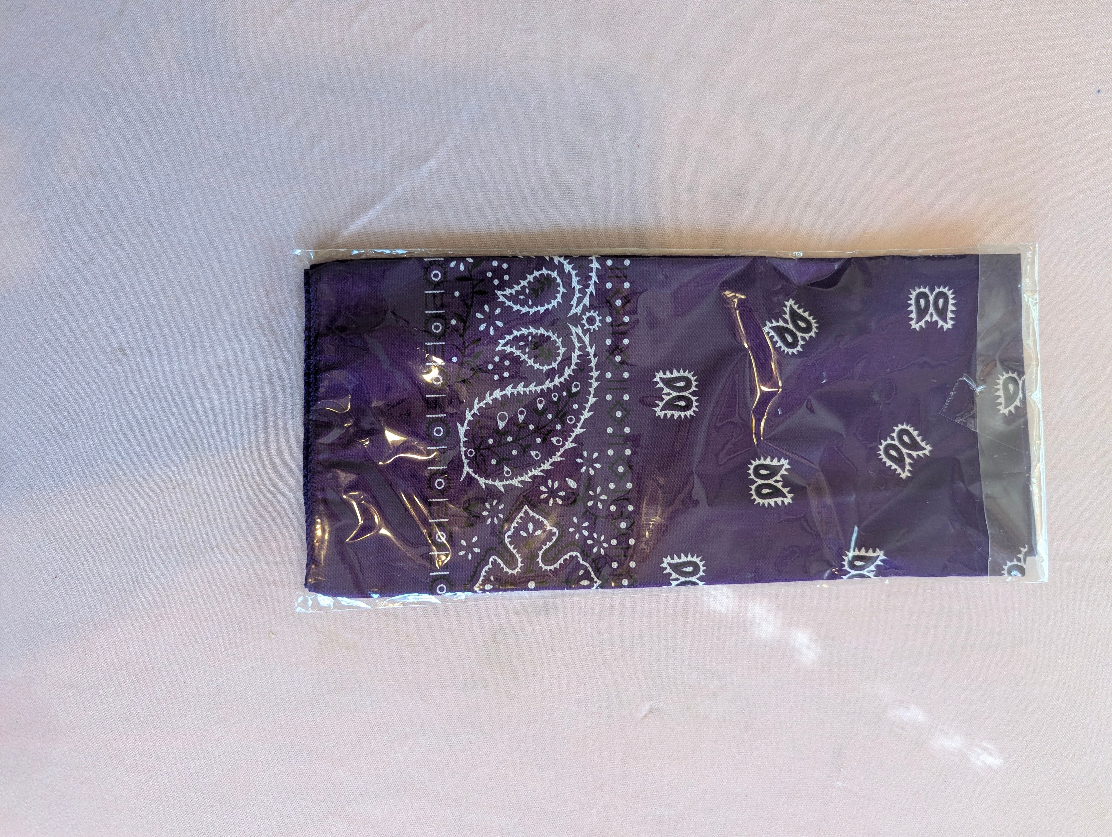 Navy Paisley Bandana – 100% Cotton