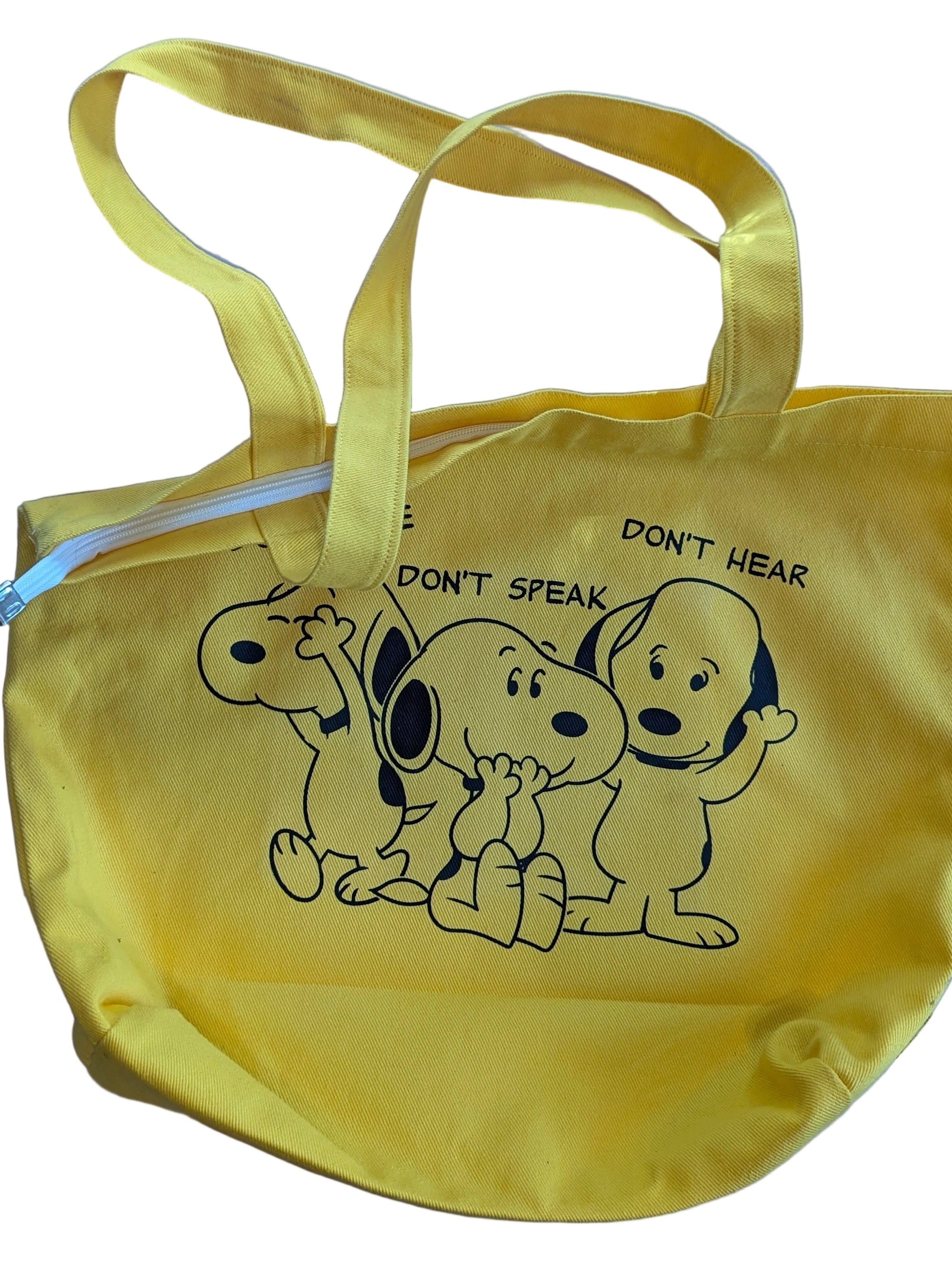 Snoopy Tote Bag – Burgundy "You Talkin' to Me?"